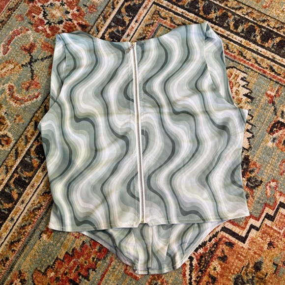 NWT Miaou Cambell Green Corset - Picture 3 of 6